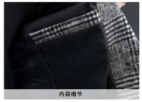 Chaqueta De Moda Para Hombres Estilo Británico Trasnochada Elegante Y Casual Ajustada Con Cuadros Para Bodas Y Trabajo - details 8