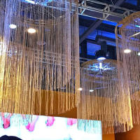 Cortina De Puerta Con Borlas Brillantes Divisor De Ventana Para Decoración De Sala De Estar Y Fiestas Material De Poliéster Clásico Estilo - details 2