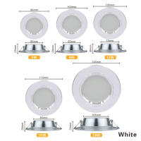 Spot De Techo Recubierto Redondo LED De Alta Brillo 220V 5W 9W 12W 15W 18W Para Comercio Y Habitación Interior Luz Bajo Techo Ajustable Sin Dimmer Material Aluminio - details 8
