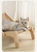Silla De Tendencia Para Gatos Con Asiento Elevado Y Base De Madera Cómoda Y Ajustable Instalación Fácil Sillín Para Mascotas - details 10