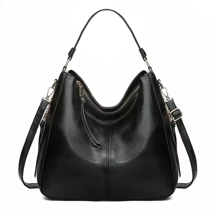 Bolso Hombro Mujer DIDABEAR De Cuero Gran Capacidad Estilo Vintage Casual Bolso De Mano Tote Bolsa De Moda Con Solapa - 1
