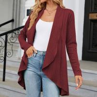 Chaqueta Abierta Delantera Para Mujer Casual De Manga Larga Ligera Tejida Suave Suéter Otoño Invierno Solido Estilo Calle - details 33