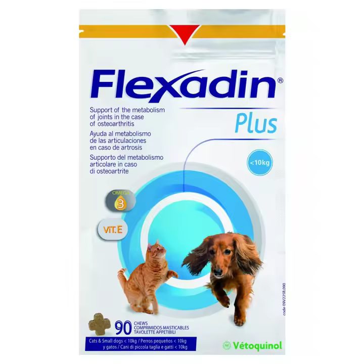 Flexadin Plus Min 90 chews suplemento condroprotector para perros y gatos Vetoquinol - 1