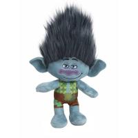 TROLLS WORLD TOUR - DREAMWORKS - Peluche BRANCH - ¡Es un peluche muy suave y blandito! - Mide aproxidamente 18 cm - Regalo Original - Hay un total de 4 para coleccionar - Recomendado para todas las edades - details 0