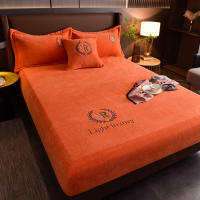 Sábana Elástica De Peluche Suave Protección De Matraces De Velours Sábana Plancha Estilo Sencillo Color Sólido 100% Poliéster - details 8