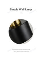 Lámpara De Pared LED Para Dormitorio Y Sala De Estar Iluminación Moderna Simplicidad Decorativa Para Hogar Adecuada Para Corredor Estudio Y Foyer - details 1
