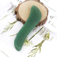 1pc Herramienta De Masaje Gua Sha De Jade Natural En S Forma Tablero De Raspadura Para Relajación Corporal Completa Alivio Del Dolor Anti Envejecimiento Para El Rostro - details 0