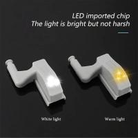 10Pcs Luz Inteligente De Inducción Táctil LED Para Armario Sensor De Luz Nocturna Para Armario De Dormitorio Y Gabinete Incluye Baterías AA (no Incluidas) - details 7