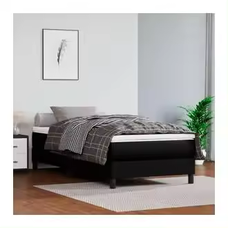 VidaXL Estructura de cama Houston cuero sintético - 1
