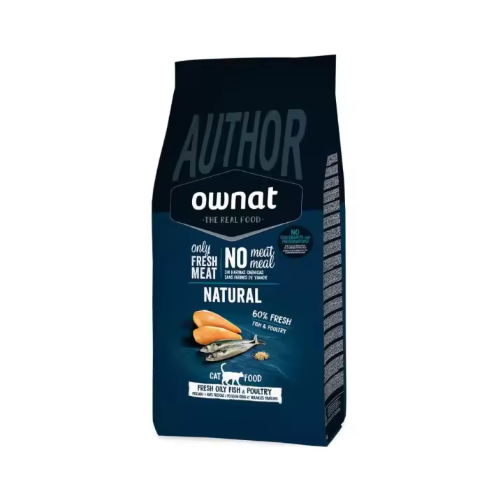 Pienso Gato Ownat Cat Author Fresh Oily Fish & Poultry (Pescado-Aves) 1,5 Kg y 3 Kg - 1
