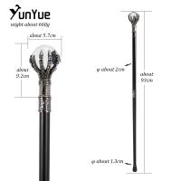 Bastón De Caminar Con Bolilla De Vidrio Blanco Steampunk Para Hombres Moda Decorativa Para Fiestas Cosplay Props Y Propiedades De Película Y Televisión - details 2