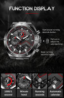 Reloj De Pulsera De Lujo Para Hombre LIGE Con Cinta De Malla Resistente Al Agua Y Luz Cósmica Cronógrafo De Moda Y Negocios - details 3