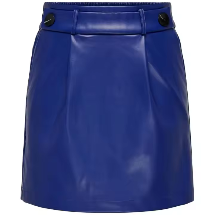 Falda Only Onlbina Faux Leather para mujer en color azul - 1