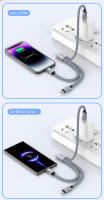 Cable De Datos De Carga Super Rápida 100W 3-en-1 Desmontable Libremente Para iPhone Huawei Xiaomi Con Conectores USB a Lightning Y Tipo C - details 4