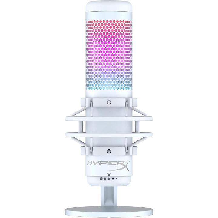 Micrófono Hyperx Quadcast S USB Condensador RGB para PC PS4 PS5 Mac - Reducción de Ruido Profesional