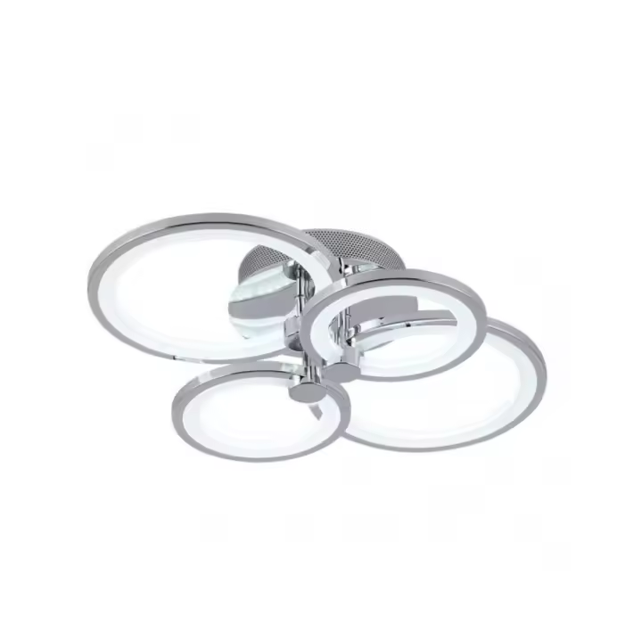Fabrilamp - Plafon Sydney 76w 3000-4000-6500k Cromo 13,5x55x41 Cm 10260lm Regulable,memoria Y C.remoto - 1