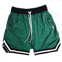 Shorts De Fitness Para Hombre Verano Gimnasio Baloncesto Deportes Entrenamiento Correr Secado Rápido Pantalones Cortos De Correr Con Bolsillos Cierre De Cremallera - details 5