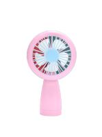 Nuevo producto con ventilador pequeño portátil ligero de mano, regalo, ventilador portátil de carga USB para exteriores con viento fuerte, logotipo impreso Color caramelo sólido - details 0