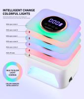 Lámpara LED Para Arte De Uñas Con 36 Piezas De Bolas Aurora Gradiente Y Pantalla De Botón De 4 Horas Sensor Automático - details 1