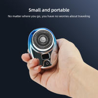 Afeitadora Eléctrica Mini Portátil Para Hombres Carga Rápida 1 Hora Pantalla Digital Afeitado Seco Y Humedo Acero Inoxidable - details 8