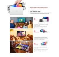 Nintendo Switch – Modelo OLED (Azul neón/Rojo neón | Blanco | edición The Legend of Zelda: Tears of the Kingdom | edición Splatoon 3 | edición Mario) - details 5