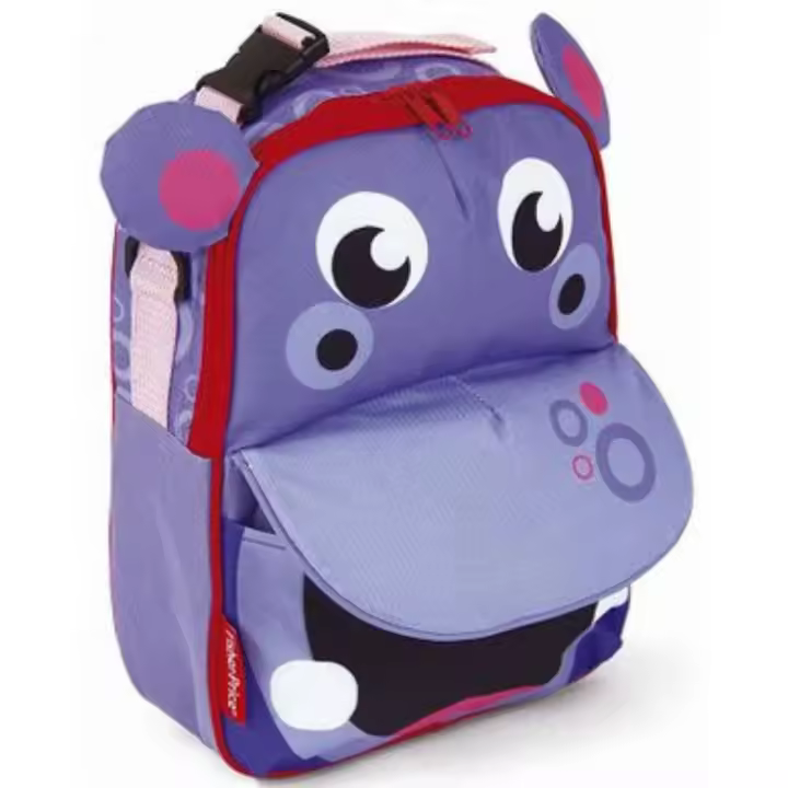 Mochila termica infantil de hipopotamo 3 en 1 FISHER PRICE, mochilas de guarderia y preescolar, bolsa termica infantil para bebes ARDITEX - 1