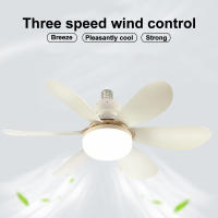 Ventilador De Techo Con Luz LED De 30W Base E27 Control Remoto 3 Modos De Iluminación Ajustables Alta Potencia De Viento Moderno - details 13