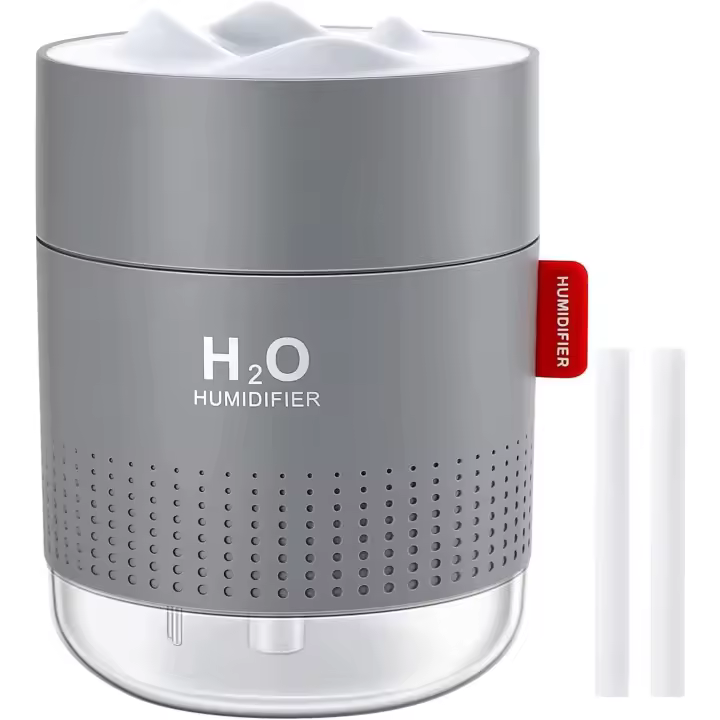Humidifiers for Home Bedroom, 500ML Cool Mist Humidifier with Night Light,Whisper-Quiet Air Humidifier, Up to 10-16 Hours Continuous Use - 1