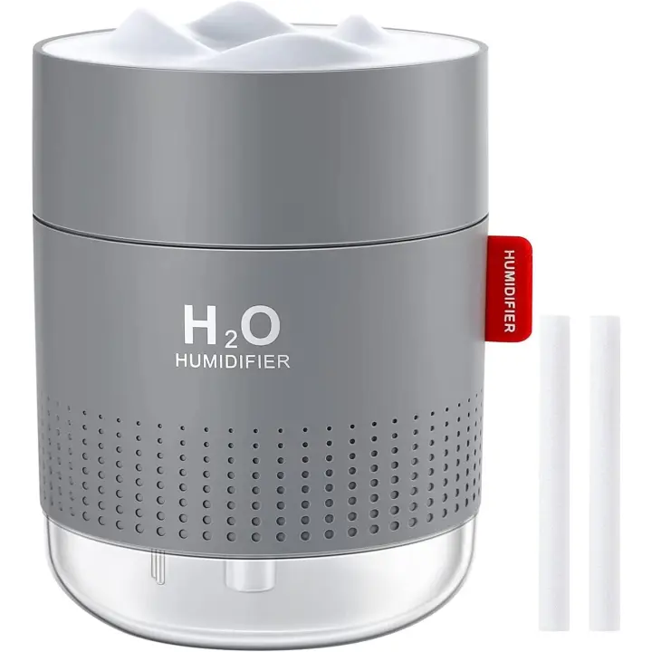 Humidifiers for Home Bedroom, 500ML Cool Mist Humidifier with Night Light,Whisper-Quiet Air Humidifier, Up to 10-16 Hours Continuous Use - 1