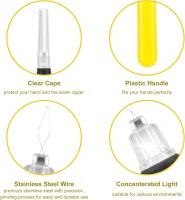 Enhebradores de aguja LED, enhebradores de aguja de bucle de alambre de plástico iluminado, herramienta de costura de Máquina manual portátil de bricolaje (2 paquetes) - details 1