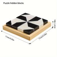 Juego De Construcción De Bloques Ocultos Para Niños 120 Niveles Blanco Y Negro Juguete Inteligente Interactivo Para Padres Y Hijos - details 8