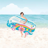 INTEX - Colchoneta hinchable gigante, 178x23x91 cm, Diseño furgoneta hippie, Incluye parche reparación, Estilo retro, Colchonetas de piscina, Hinchables playa, Juguete agua, Flotador - details 4