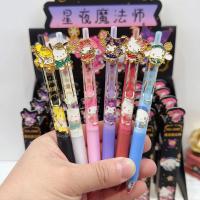 24pcs Bolígrafos De Gel Hello Kitty Sanrio Neutros Con Estampado De Parche Metálico Suministros De Oficina Y Estationería Para Estudiantes Y Regalos Para Niños - details 3