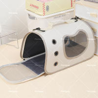 Mochila portátil y transpirable de gran capacidad para perros, bolsa de protección solar para mascotas, mochila de viaje para llevar - details 5