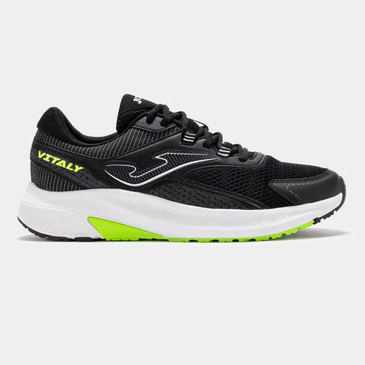 Zapatilla Running Hombre Joma Vitaly 2501 Negro Lima Confortable - 1