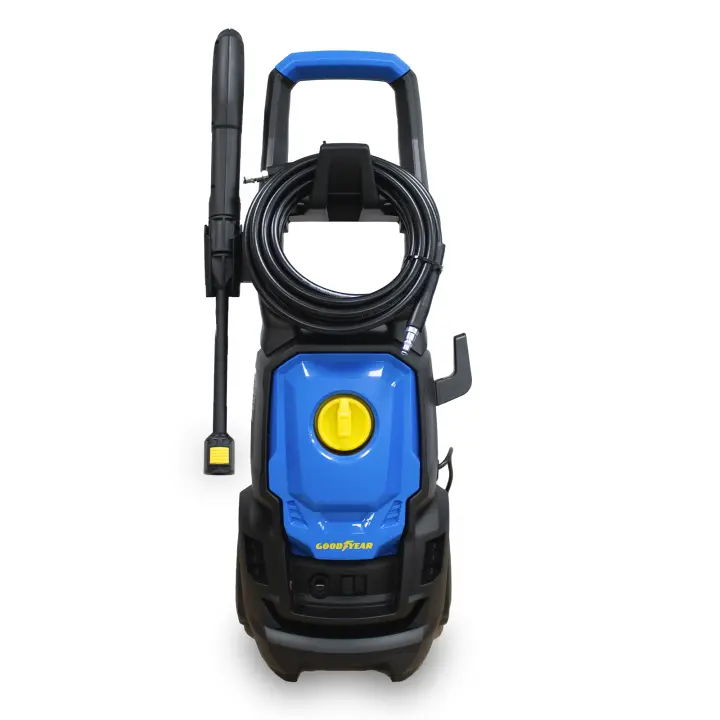 Hidrolimpiadora Goodyear GY1802PW - 1800W, 2030 PSI, 420 l/h, Agua 50°C, Paro Total, Manguera 5m, Lanza Ajustable, Ruedas - 1