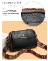 Bolso Bandolera De Cuero Genuino De Alta Calidad Para Mujer Estilo Designer Marca Kangaroo Lujo Suave Cremallera Y Bolsillos Internos - details 7