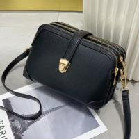 Bolso pequeño de diseño de lujo para Mujer, Bandolera de hombro a la moda de cuero Pu, bolsos Satchel de Concha de 3 Capas - details 1