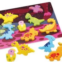 Cayro - Puzle 3D dinosaurios madera - 8 piezas - details 0