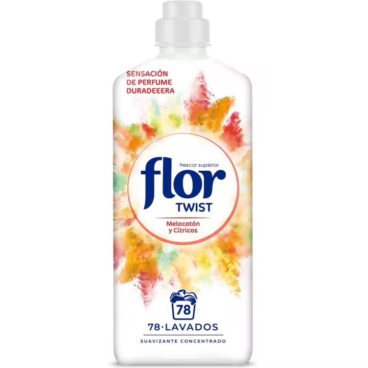 Flor Twist Melocotón Suavizante Concentrado para la ropa 78 lavados - 1