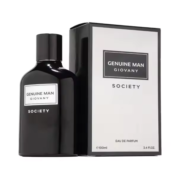 Fragrance World Genuine Man Eau de Parfum Giovany Society, 100 Ml para Hombre - 1