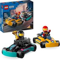 LEGO: City Karts y Pilotos de Carreras - 2 Mini karts de Juguete - Coches de Competición - Regalo Original - Edad recomendada mayores de 5 años - details 0