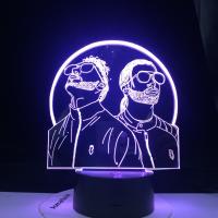 Lámpara Nocturna LED 3D Cambio De Color PNL Francés Para Dormitorio Regalos Sorpresa Para Fans Iluminación De Habitación - details 6