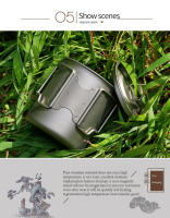 Tiartisan Taza De Acero Titanio Ultraligera Portátil 420ml Con Manija Plegable Para Camping Picnic Taza De Té Con Cubierta - details 9