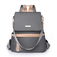 Mochila urbana sencilla de alta gama de nailon, mochila de gran capacidad para mujer. - details 1
