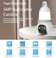 Cámara IP Tuya 5MP Wifi PTZ Bombilla Luz Inteligente Vigilancia Doméstica Inalámbrica Con Audio Bidireccional Monitor De Bebé Automática De Seguimiento - details 0