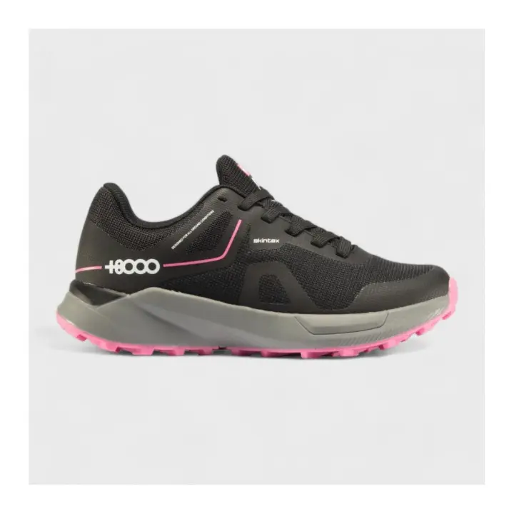 Zapatillas Mujer +8000 Tiker Negro/rosa Tiker Negro/rosa Calzado Trekking + 8000 - 1