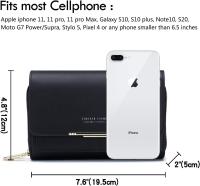 Bolso bandolera Pequeño para teléfono para Mujer, Bolso de Piel synthetic para teléfono móvil, tarjetero, Monedero y Bolso de mano, Bolso de hombre con Correa ajustable - details 1