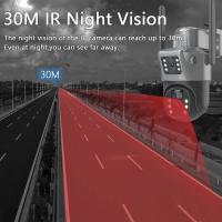 4K 8MP Cámara Doble Lente PTZ Cámara Solar Pantallas Dobles PIR Humano Auto Tracking Exterior WIFI Seguridad CCTV Vigilancia Cámara IP - details 12