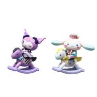 Figura De Acción Sanrio En Caja Sorpresa Melody Kuromi Pochacco Cinnamoroll Rocking Horse Childishness Regalo De Juguetes Para Niños Y Adultos - details 6